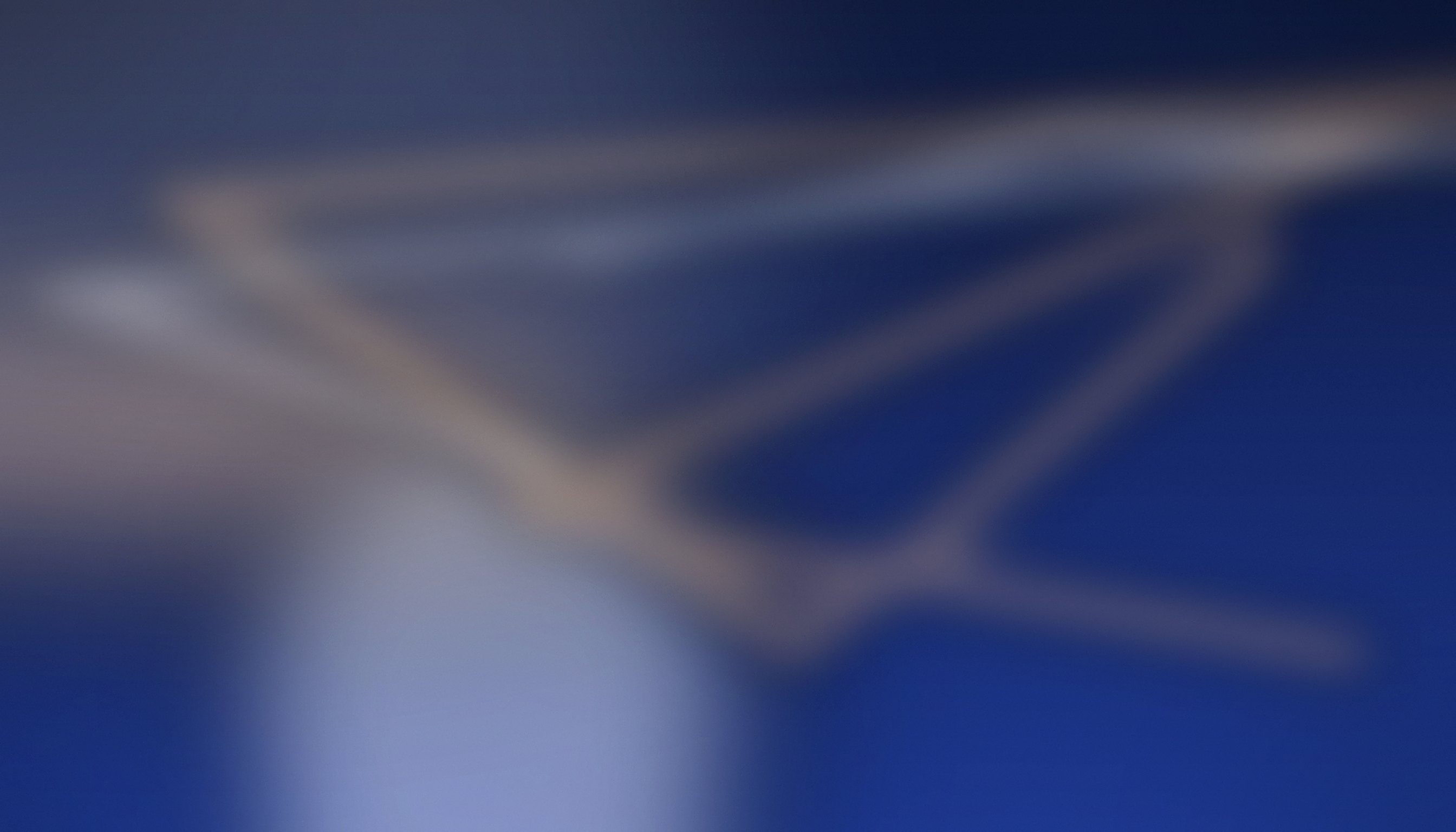 Cobalt-blue and rose-gold abstract editorial illustration for the brand audit guide.