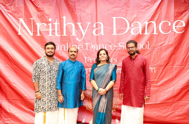 A dancer performing mohiniyattam