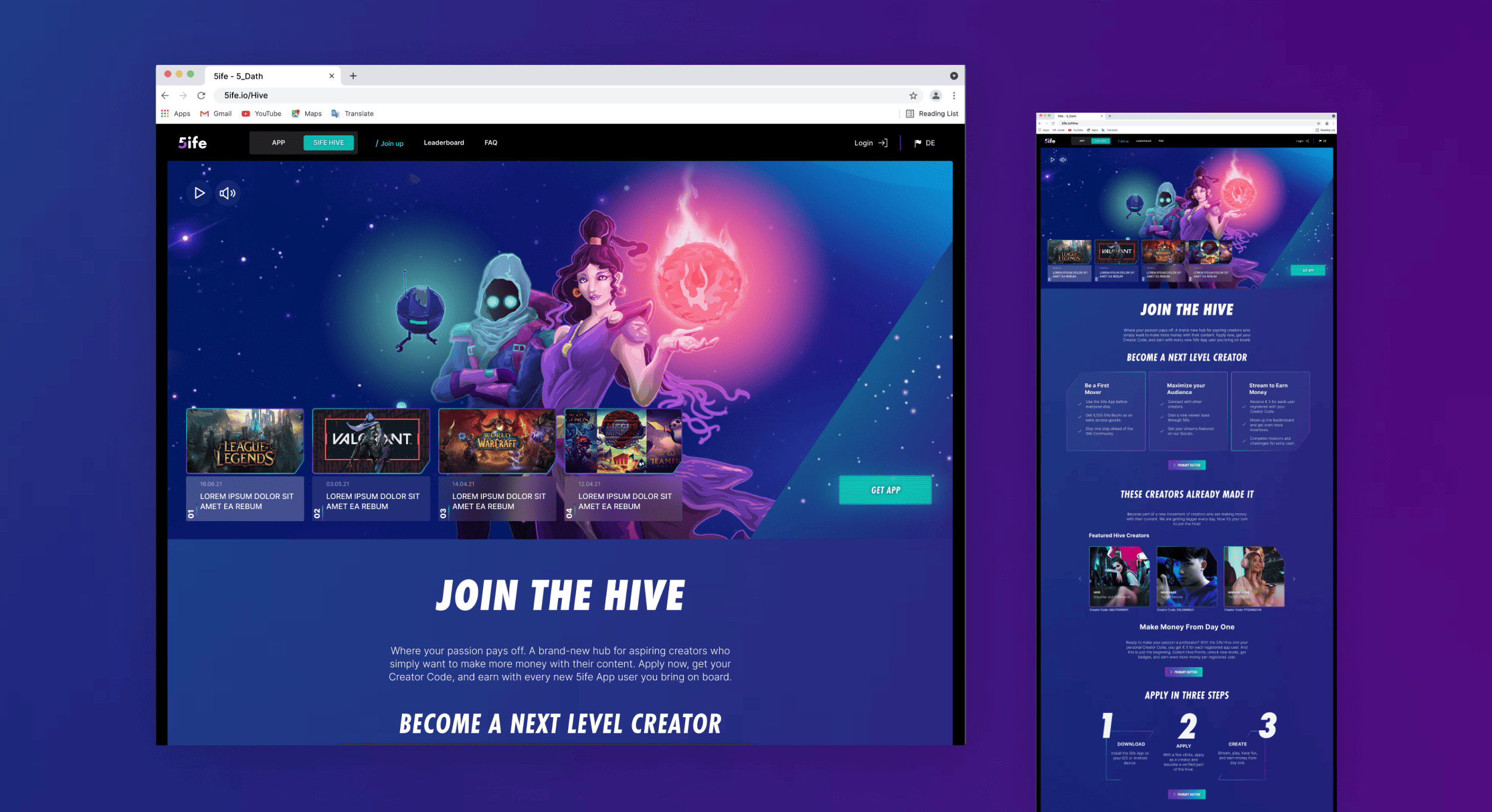 Website UX optimiert, responsive design