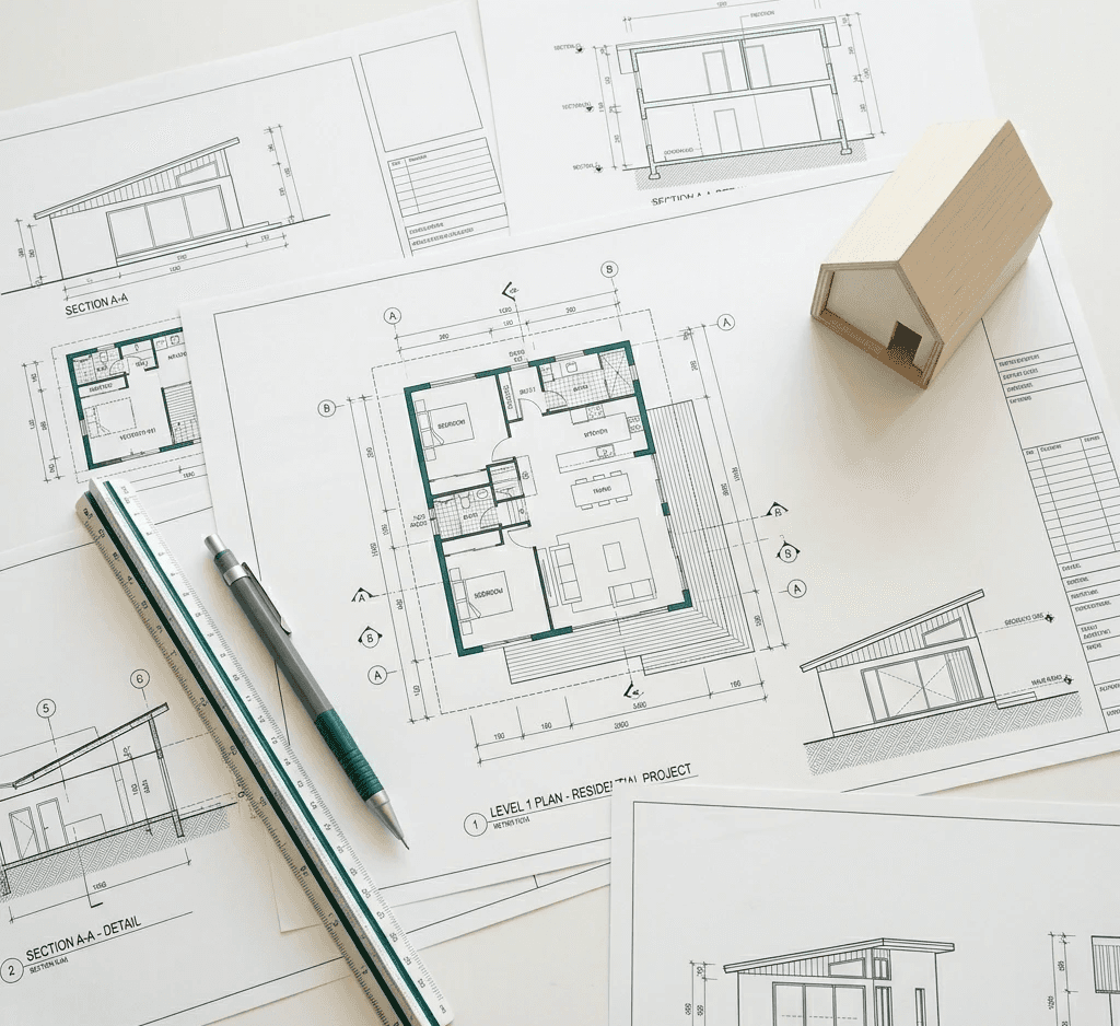 Architectural drawings complete set