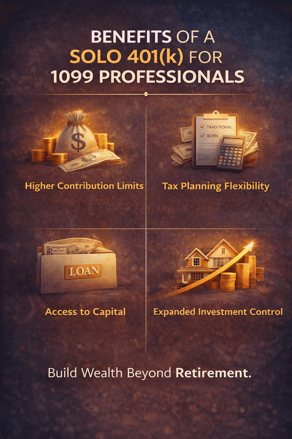 Benefits if Solo 401k