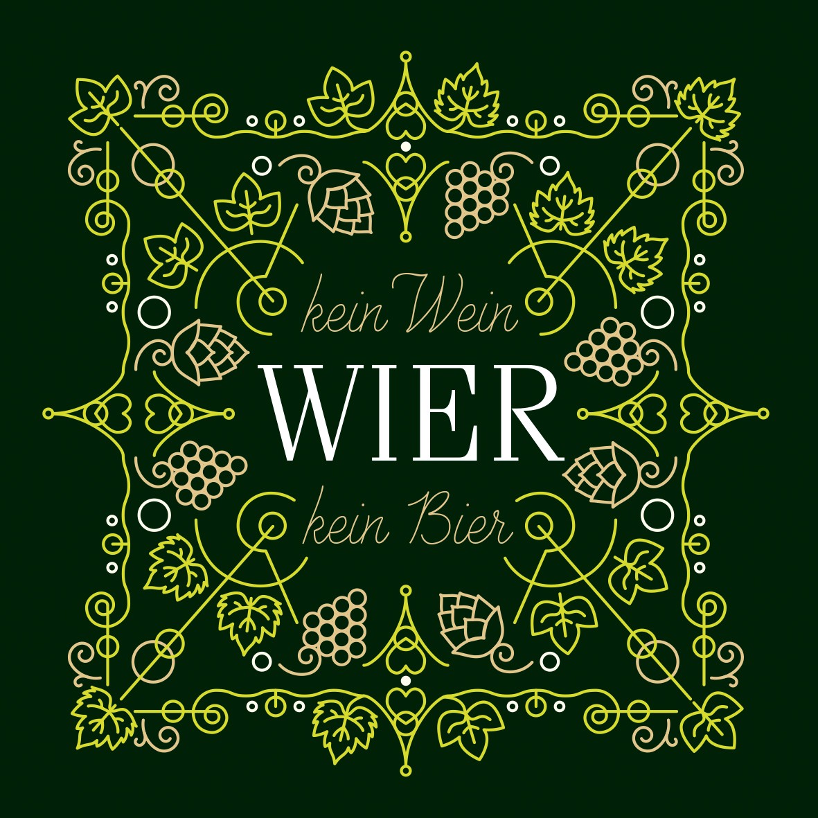 Label Design für WIER – feine Typografie, klare Linien und moderne Markenästhetik im Packaging Design