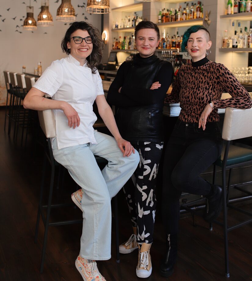 Chef Katya Pervushina, Co-Founder Katya Skye and Co-Founder Suki Skye.