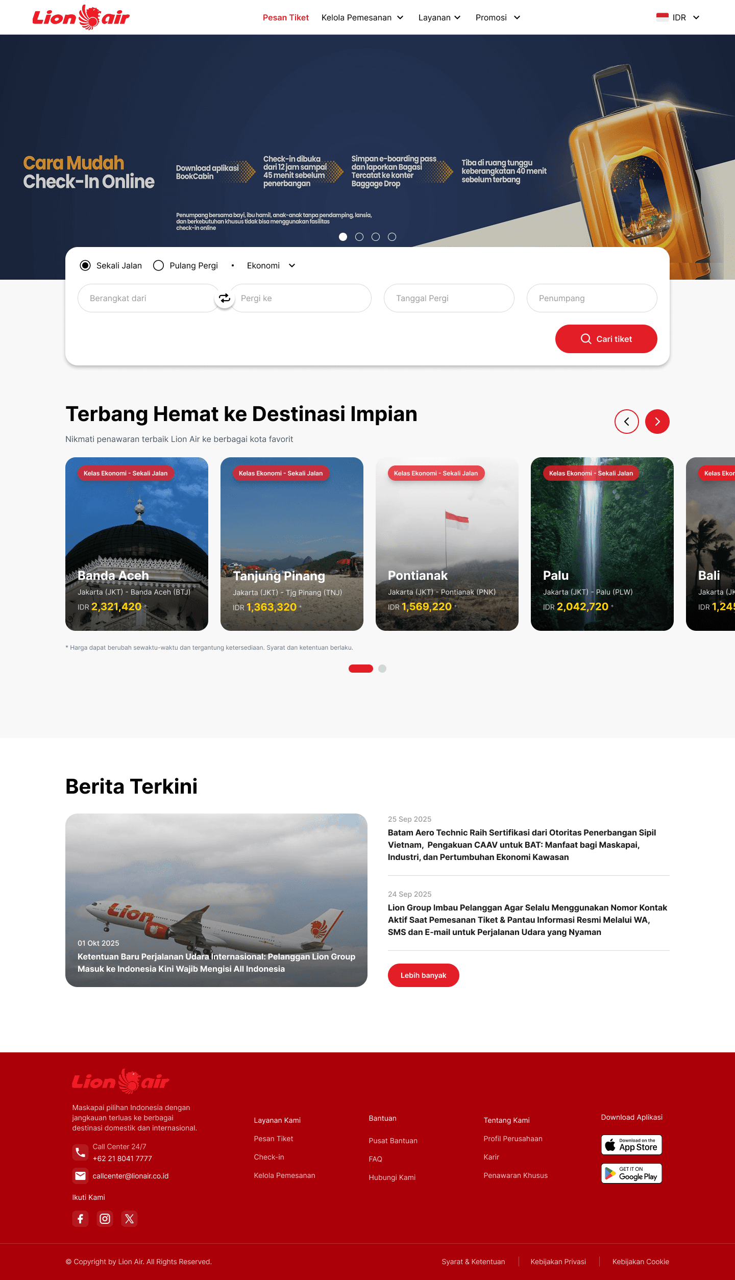 Flight Searching Page