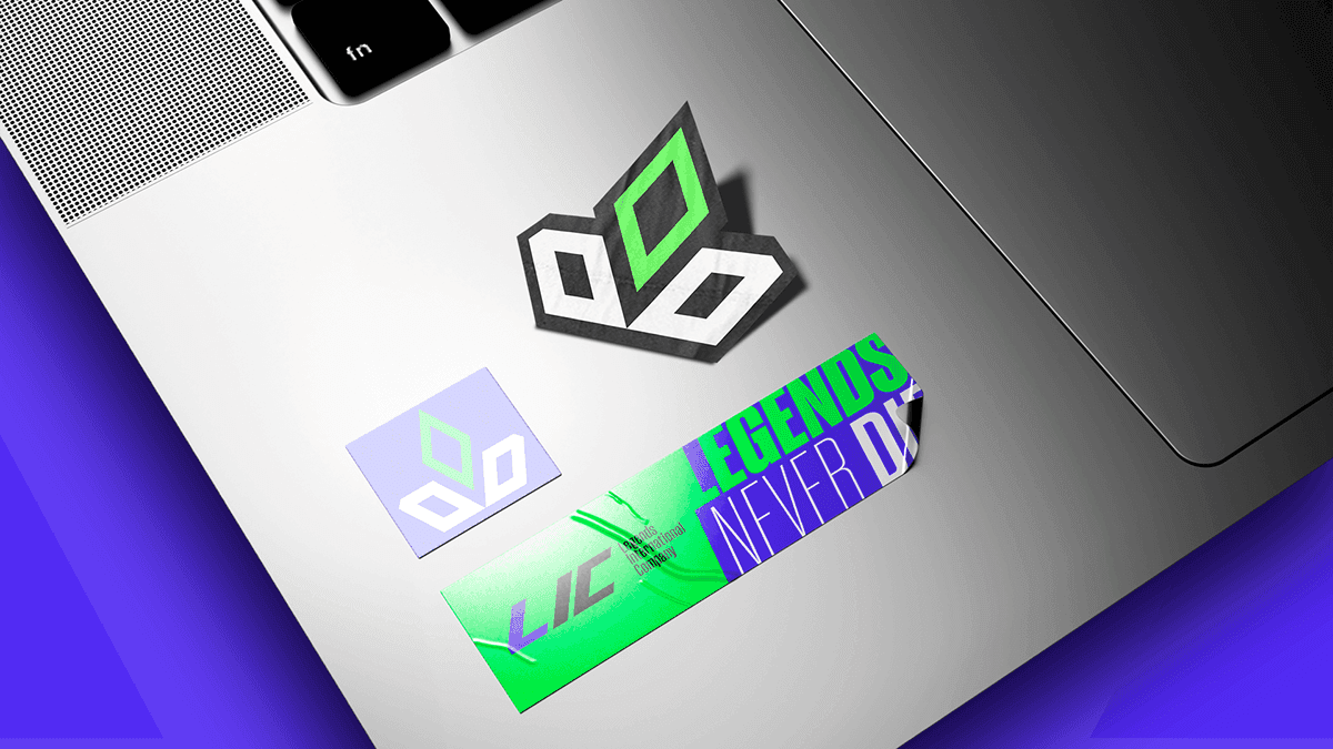 Top view of coffee can mockup with bold black typography on white background