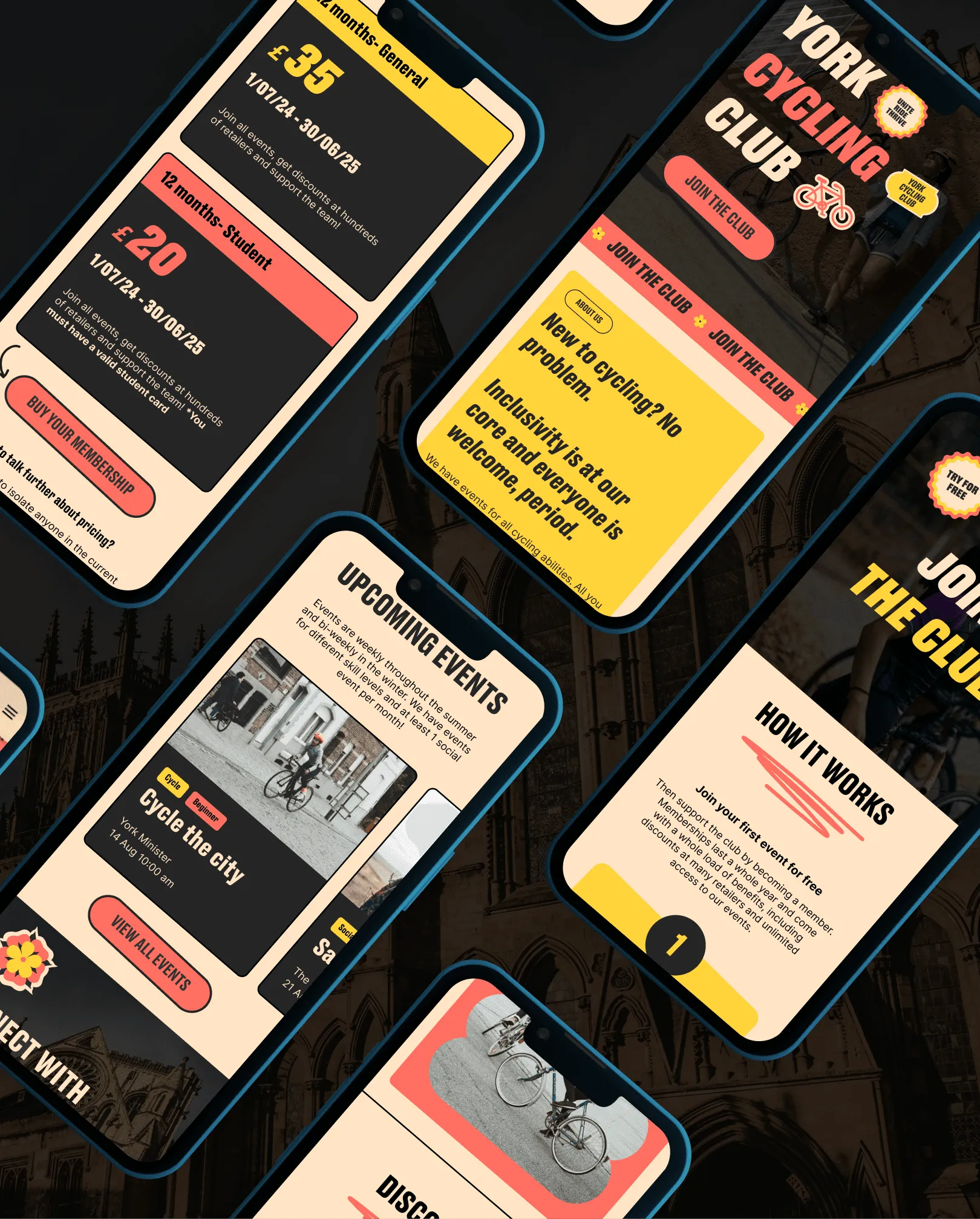 Mobile versions of the website