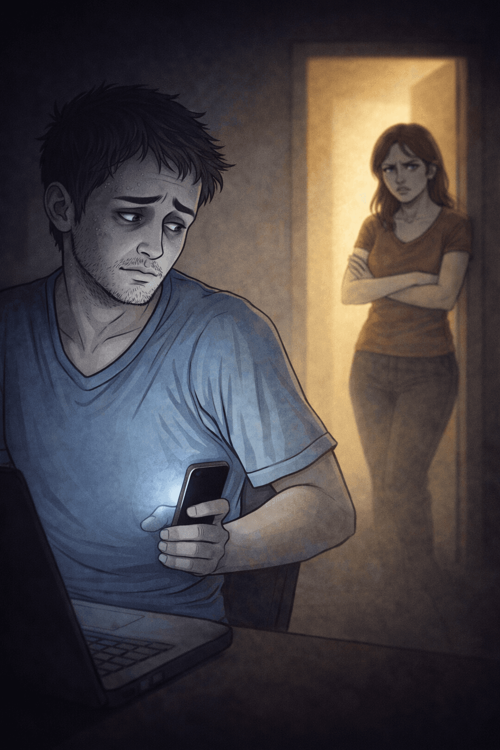 secretive and ashamed over porn