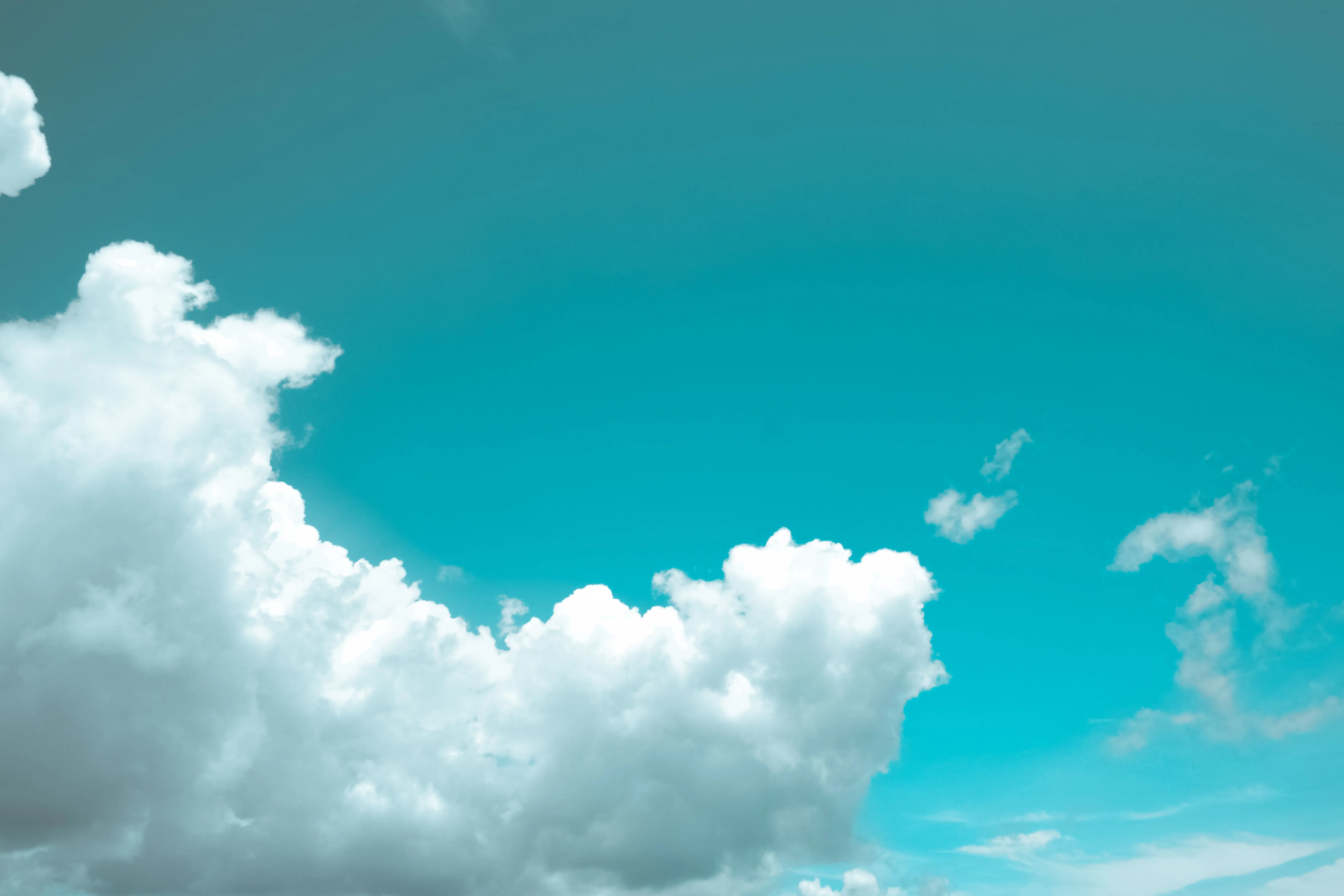 a blue sky with clouds