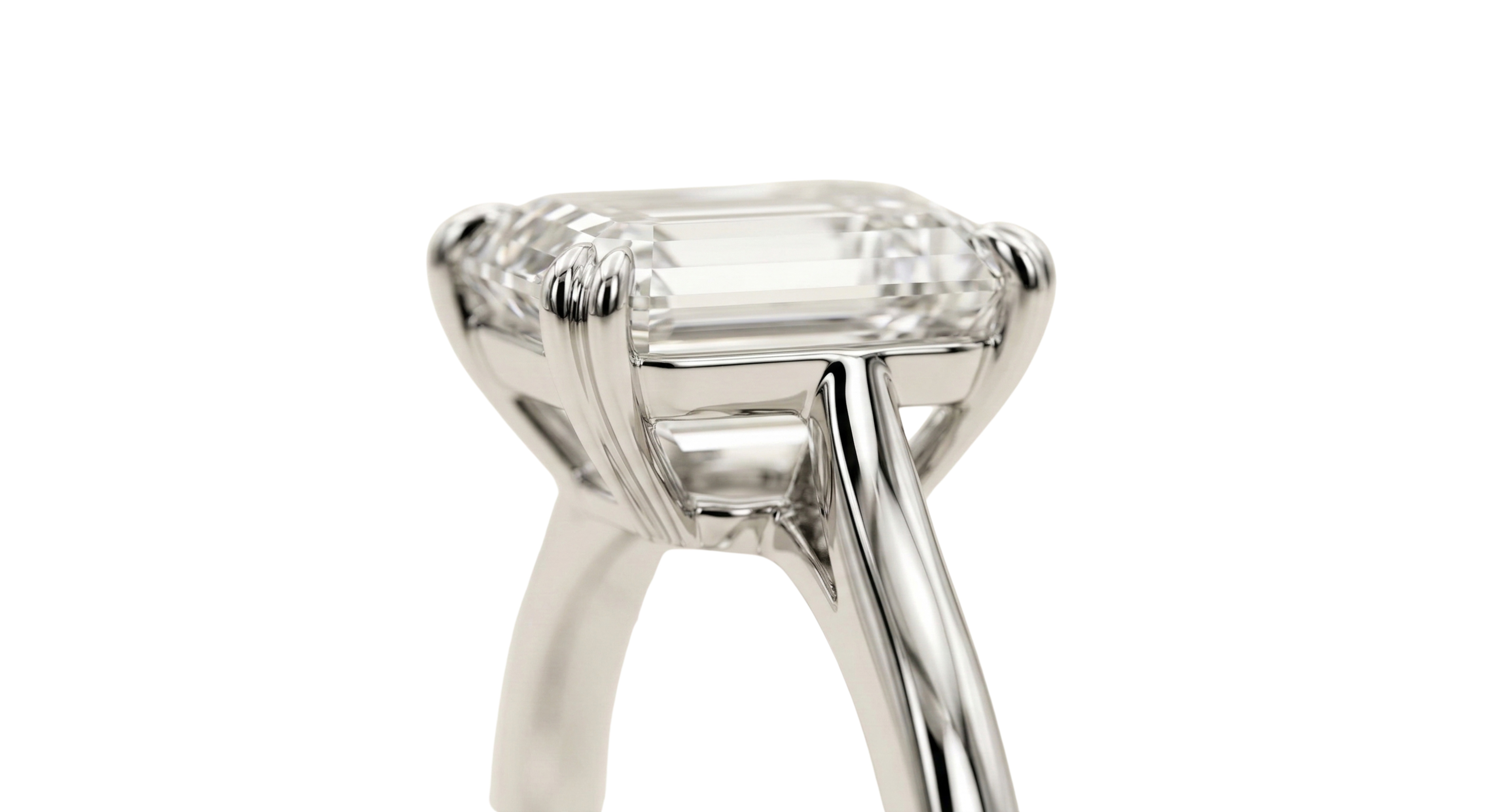 Symmetrical bespoke engagement ring with oval center and marquise side clusters