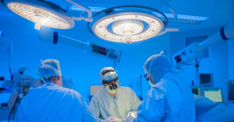 Surgeons in the operating room