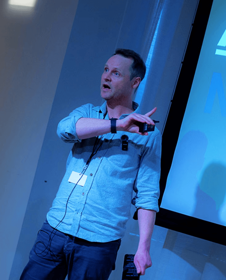 Ross Findon presenting at New York Climate Week