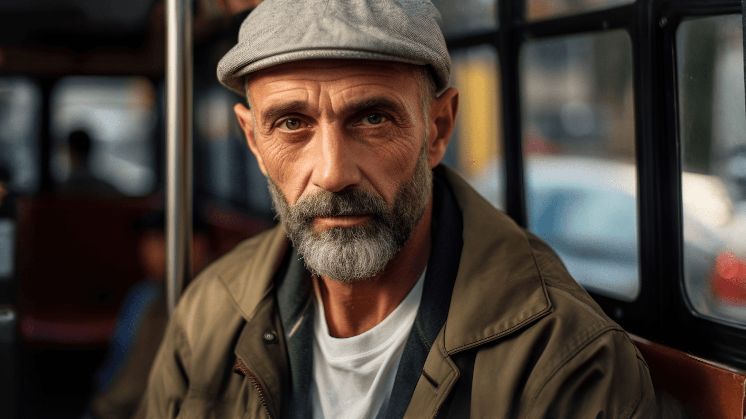 Illustration of an elderly man who has been healed from social anxiety.