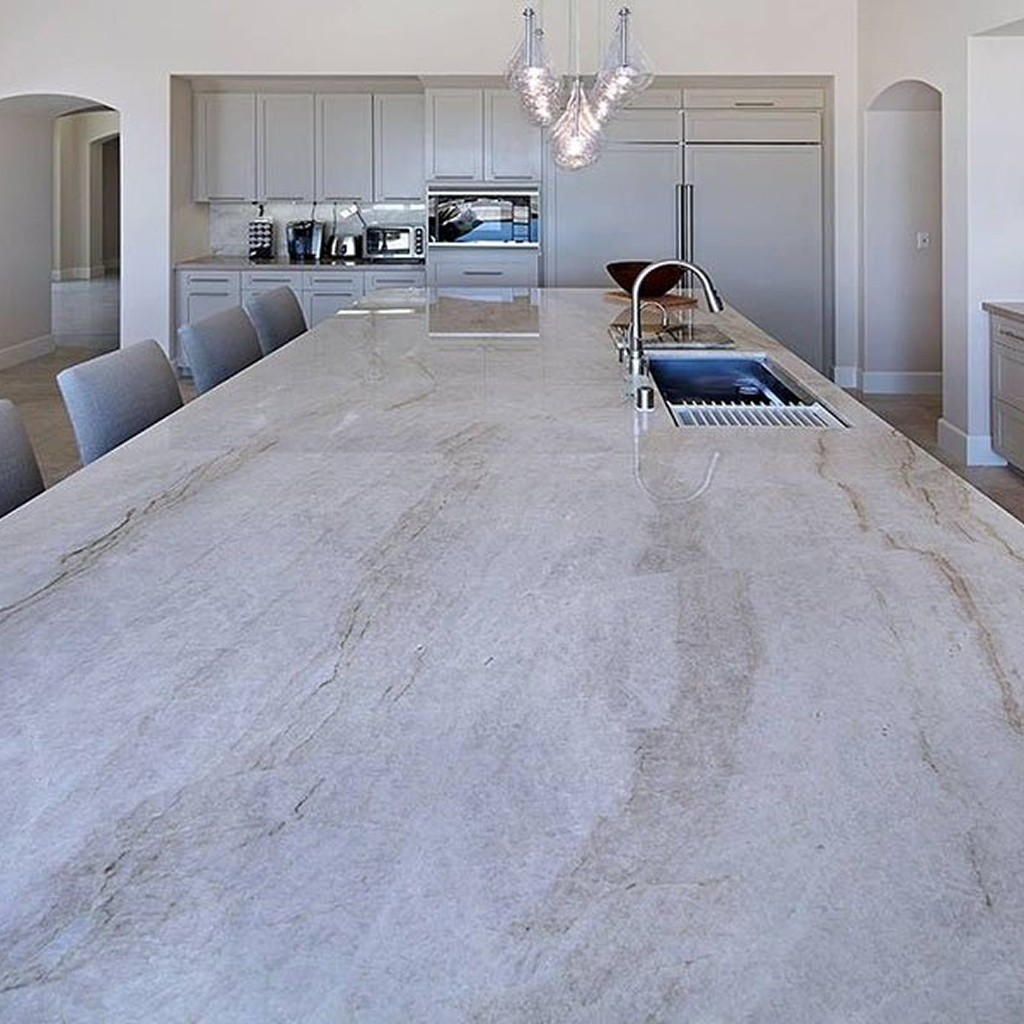 madre perla quartzite kitchen dallas fort worth