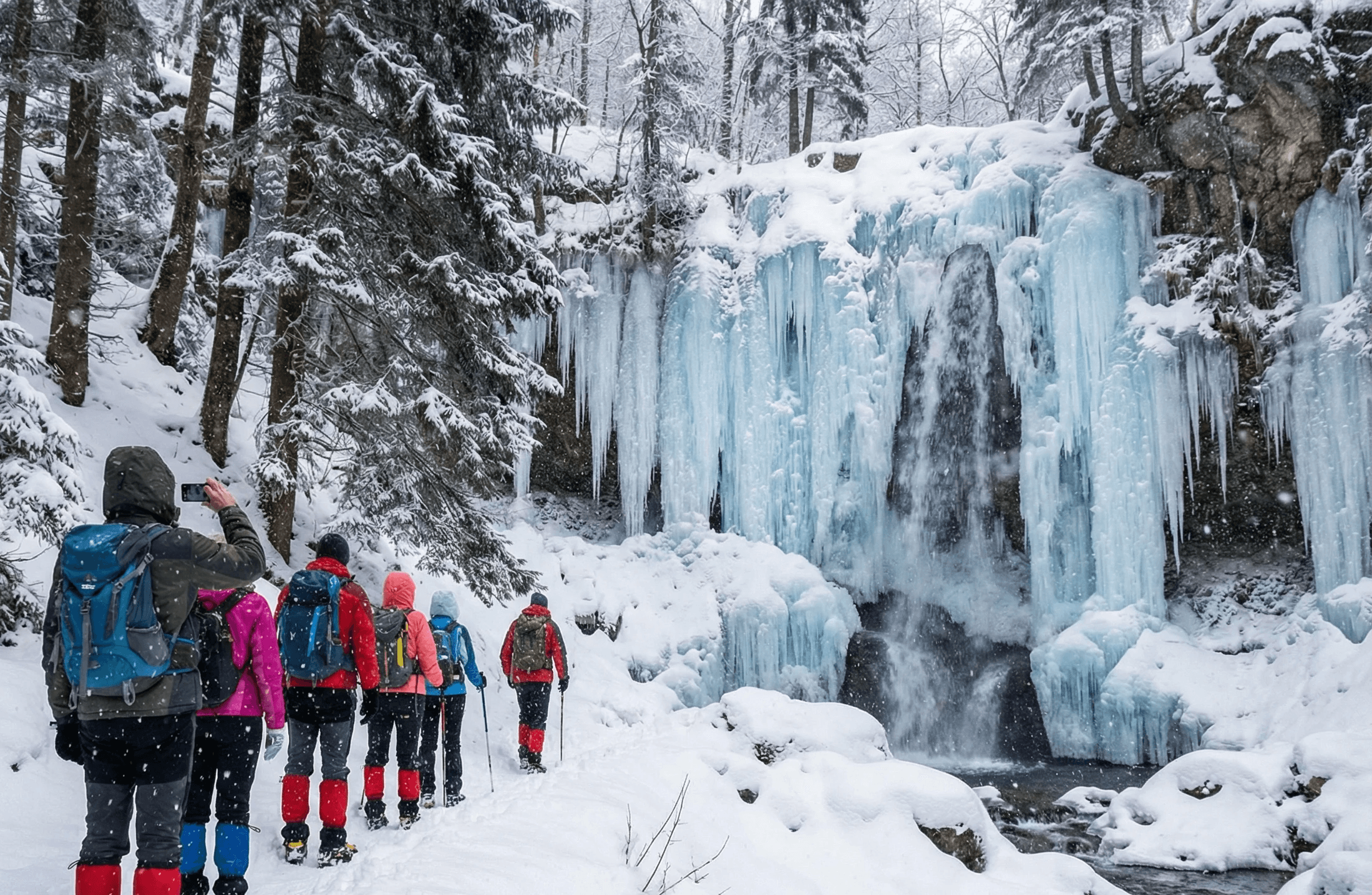 Winter Hike to Boyana Waterfall