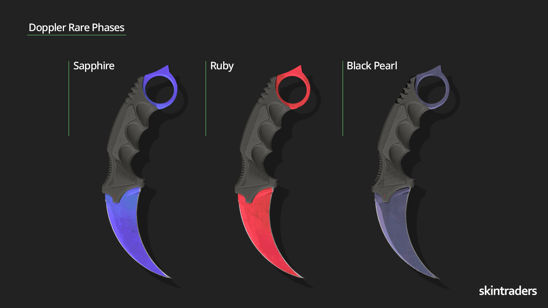 CS2 Karambit Doppler Rare Phases