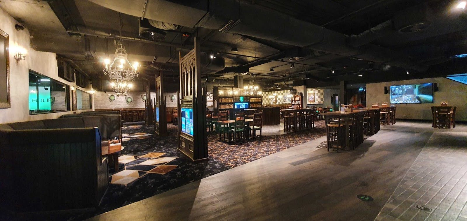 Friends having dinner in the Fortress Tavern in Sydney or Melbourne