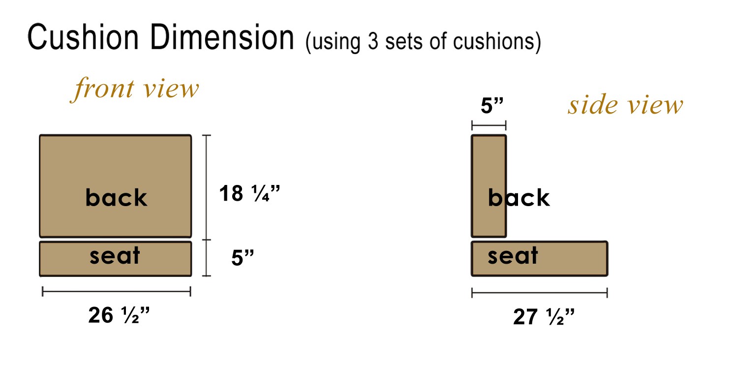 cushion size