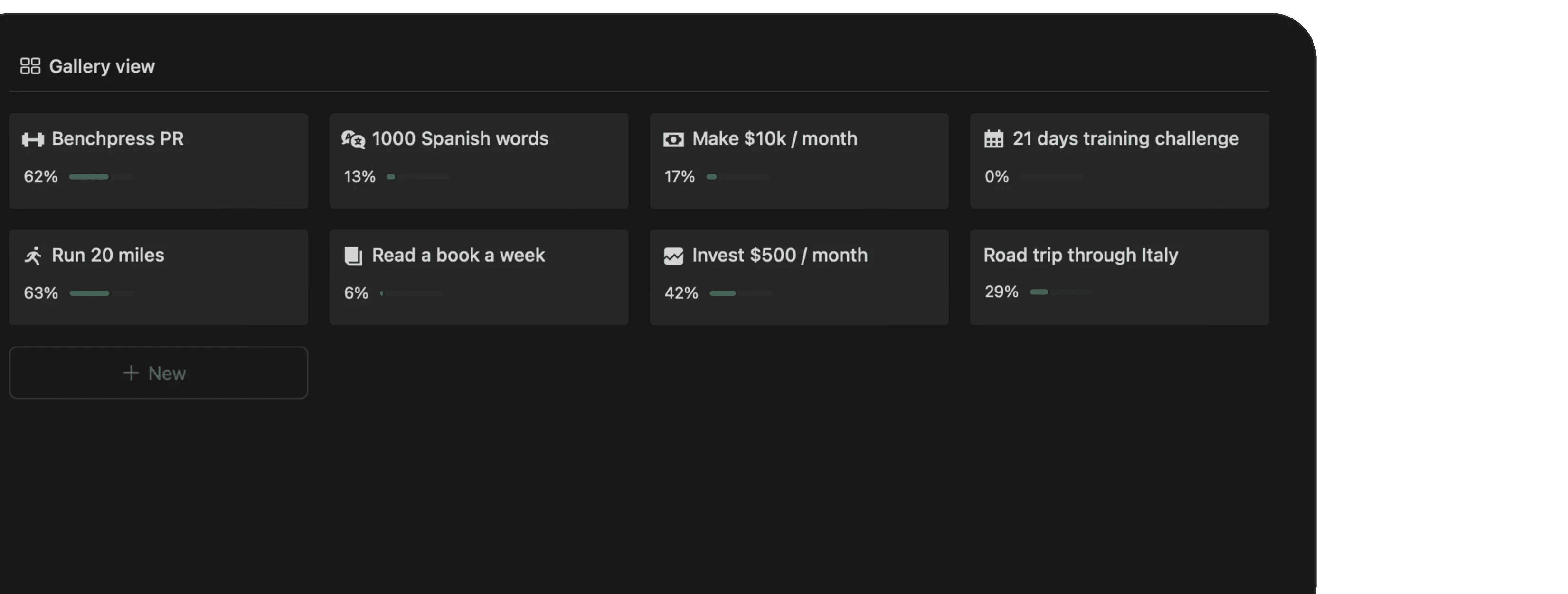 Trading Journal Goals Tracker