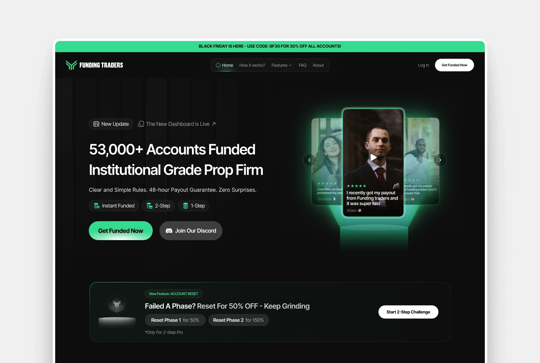 Explored Hero Section  for funding Traders (Unused)