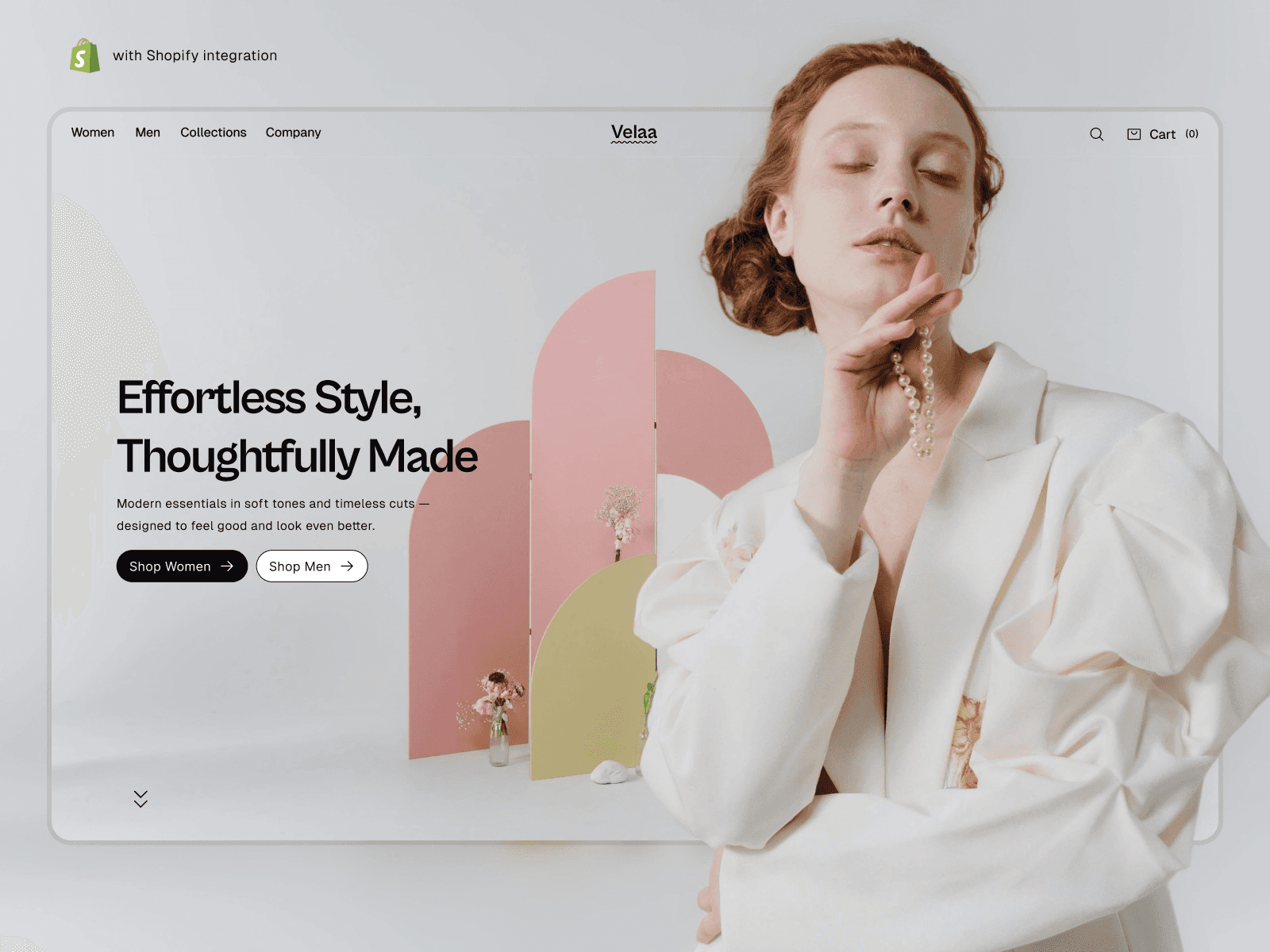 Velaa ecommerce framer template
