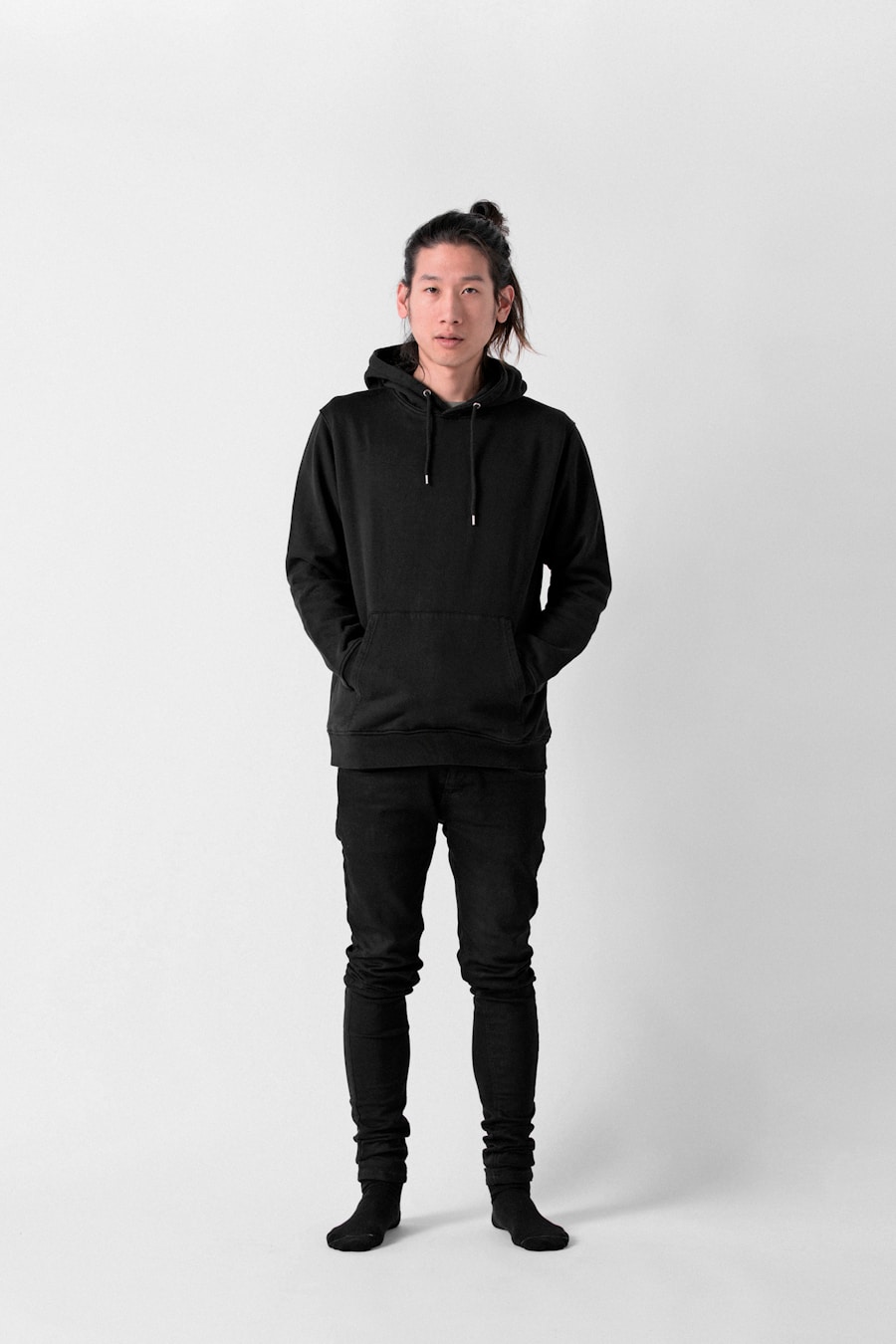 Black hoodie with Stuck artwork