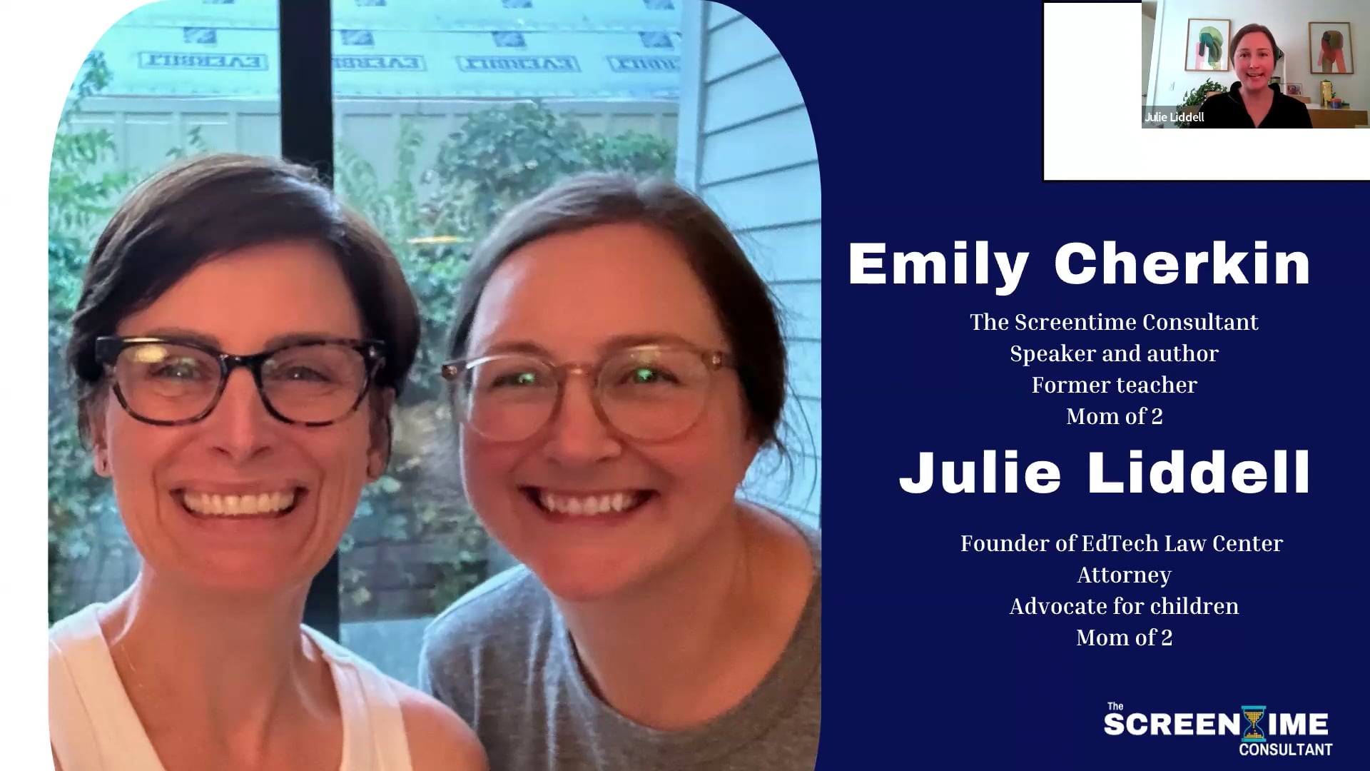 Emily Cherkin and Julie Liddell smiling