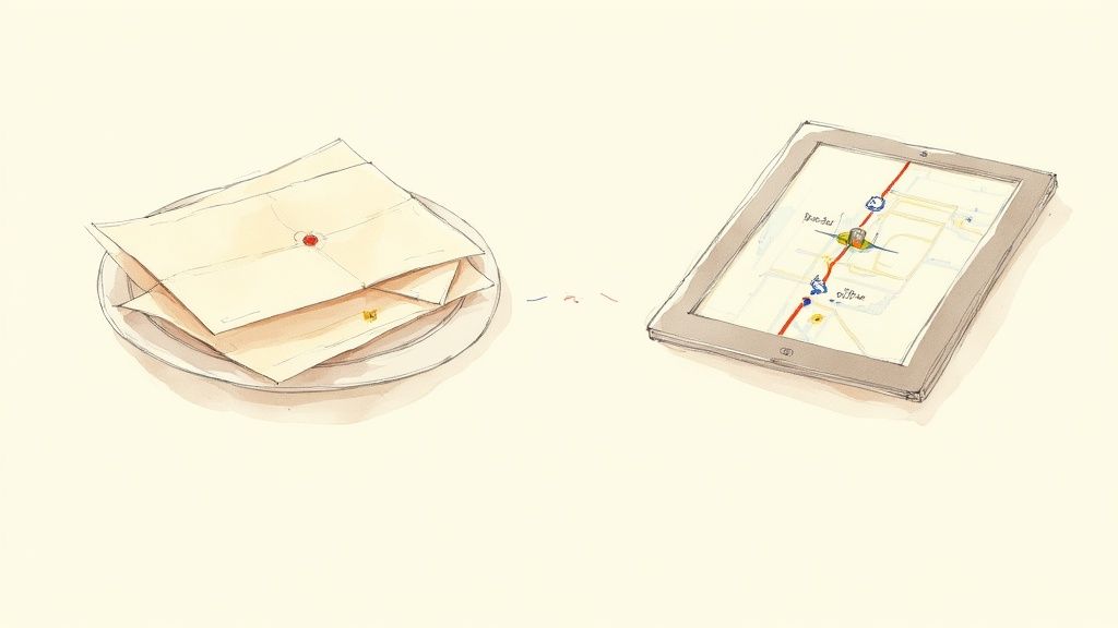 A person using a laptop with financial charts and a calculator nearby, representing church financial management.