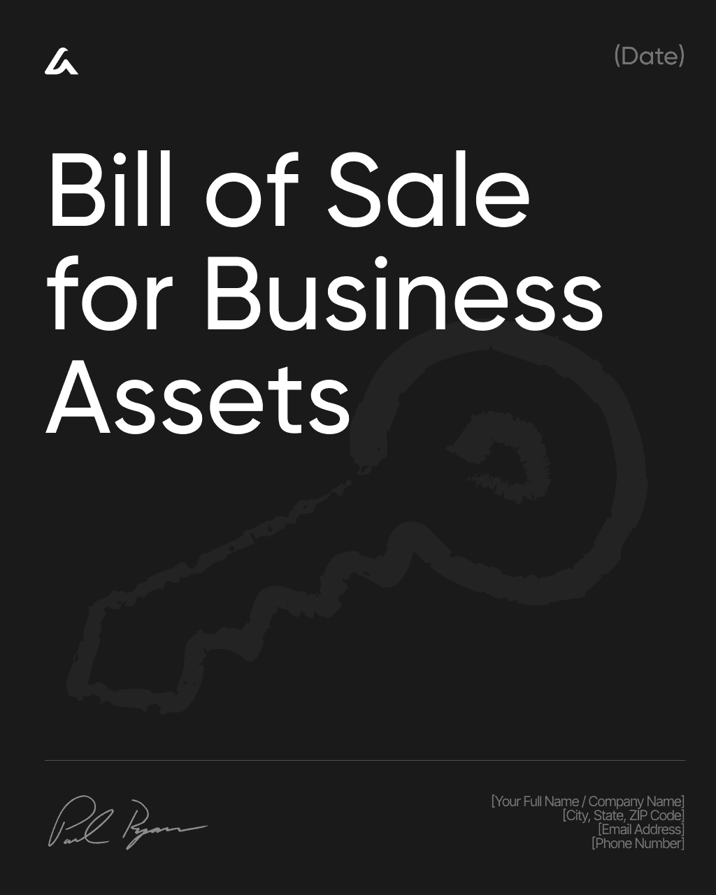 Bill of Sale for Business Assets