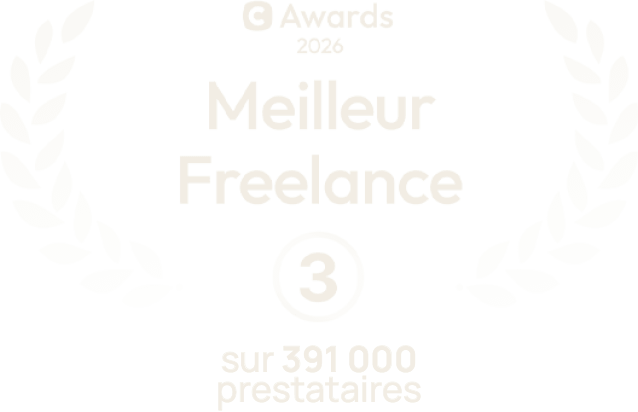 Award "Meilleure freelance" 2026 finissant 3ème places