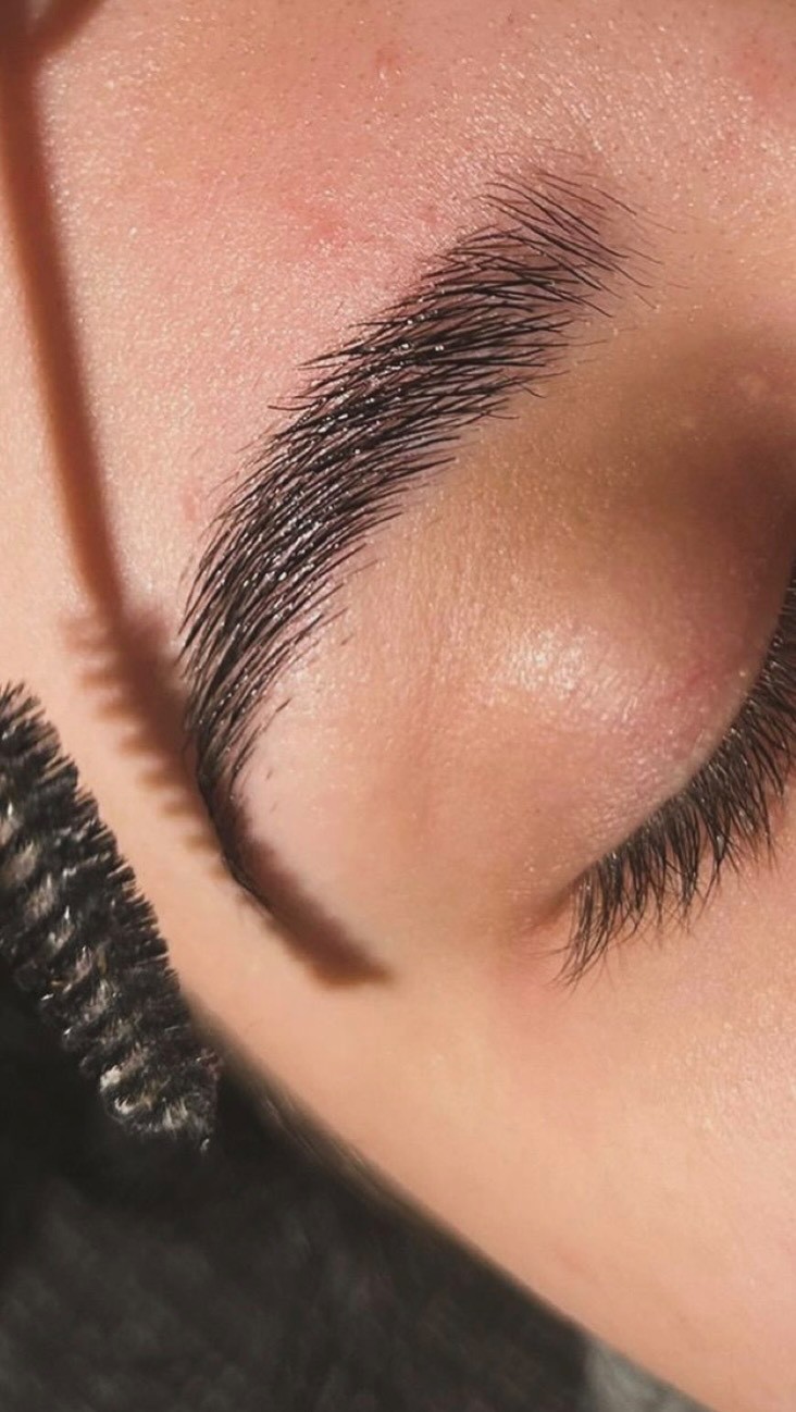 creative makeup and nails model