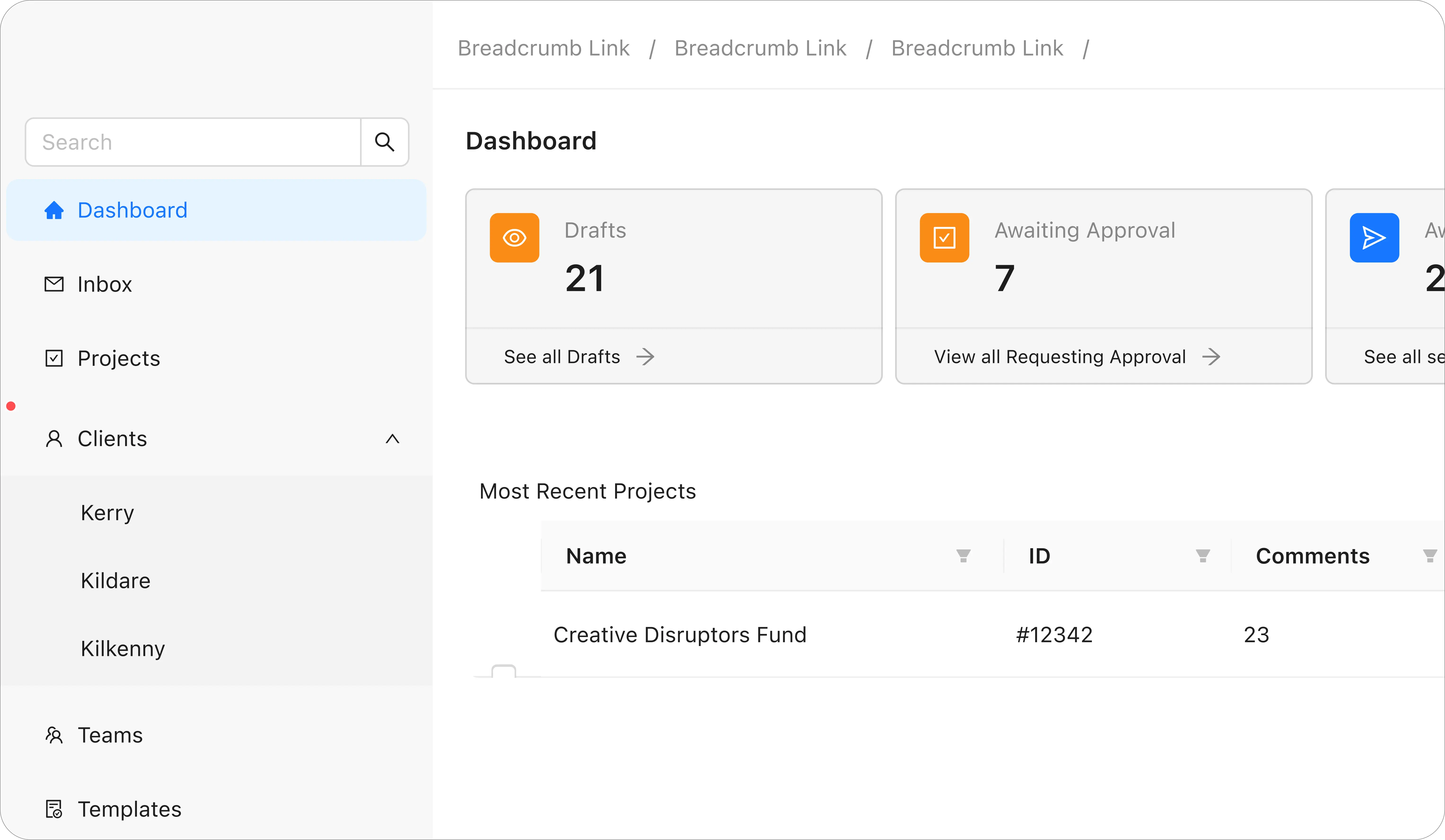 Tablet showing Bloomy UI