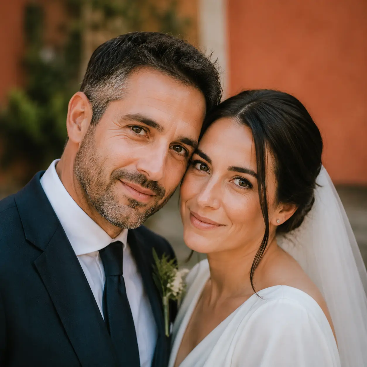 Pareja de novios en Estella, Navarra