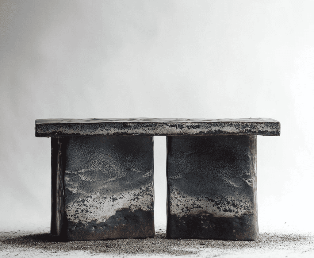 Deori The act of entering.  Where weathered surfaces   mark the threshold, quietly grounding the   moment of arrival with depth and restraint