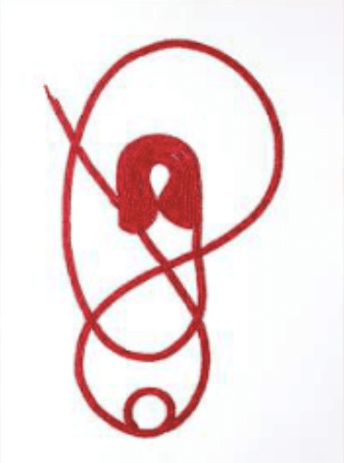 herd of sheep on road painting