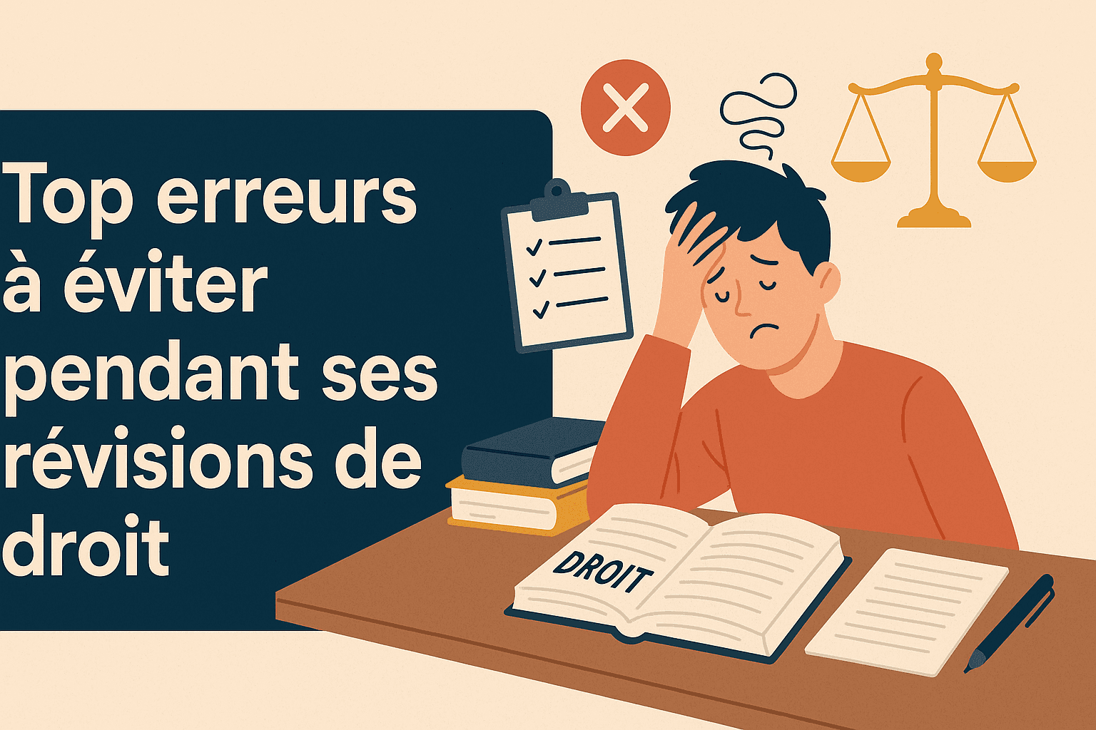 Top 7 des erreurs à éviter pendant ses révisions de droit avec Koro AI