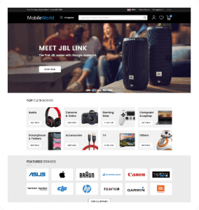 Electronic Store mockup
