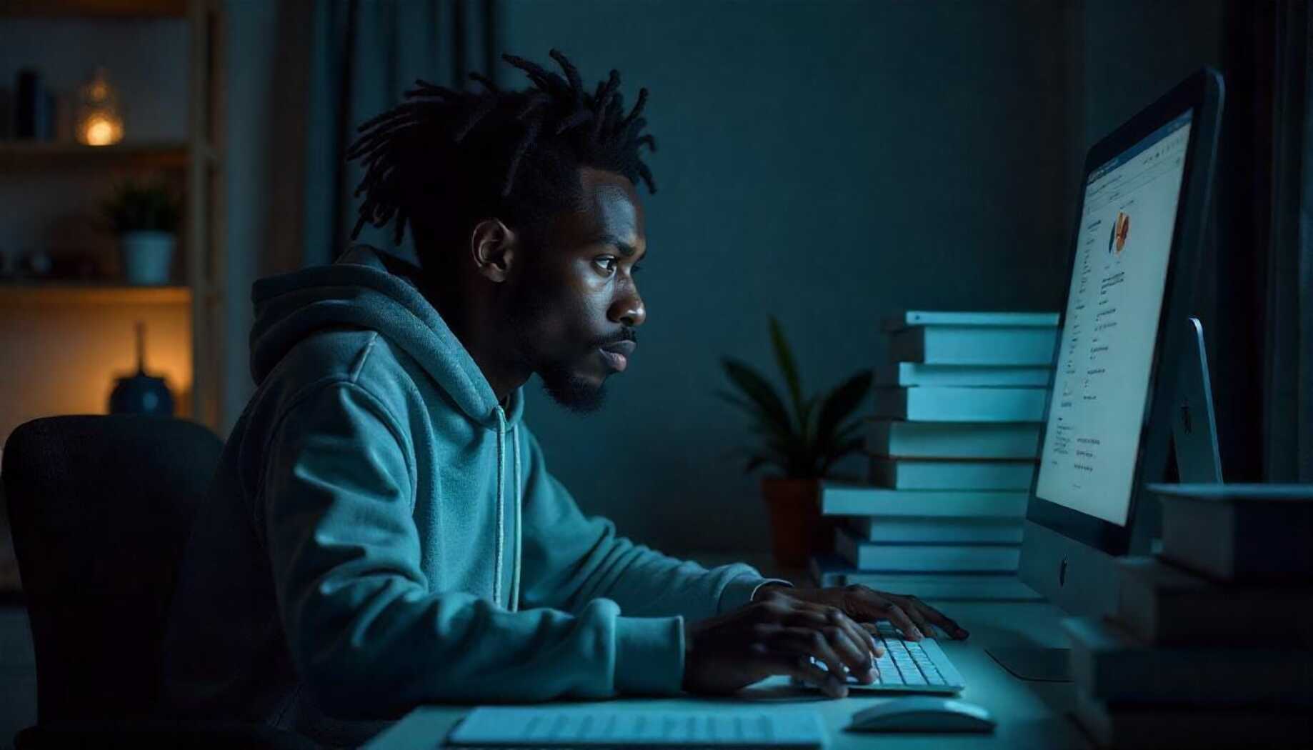 Person Using Laptop - NoFap 3 Weeks