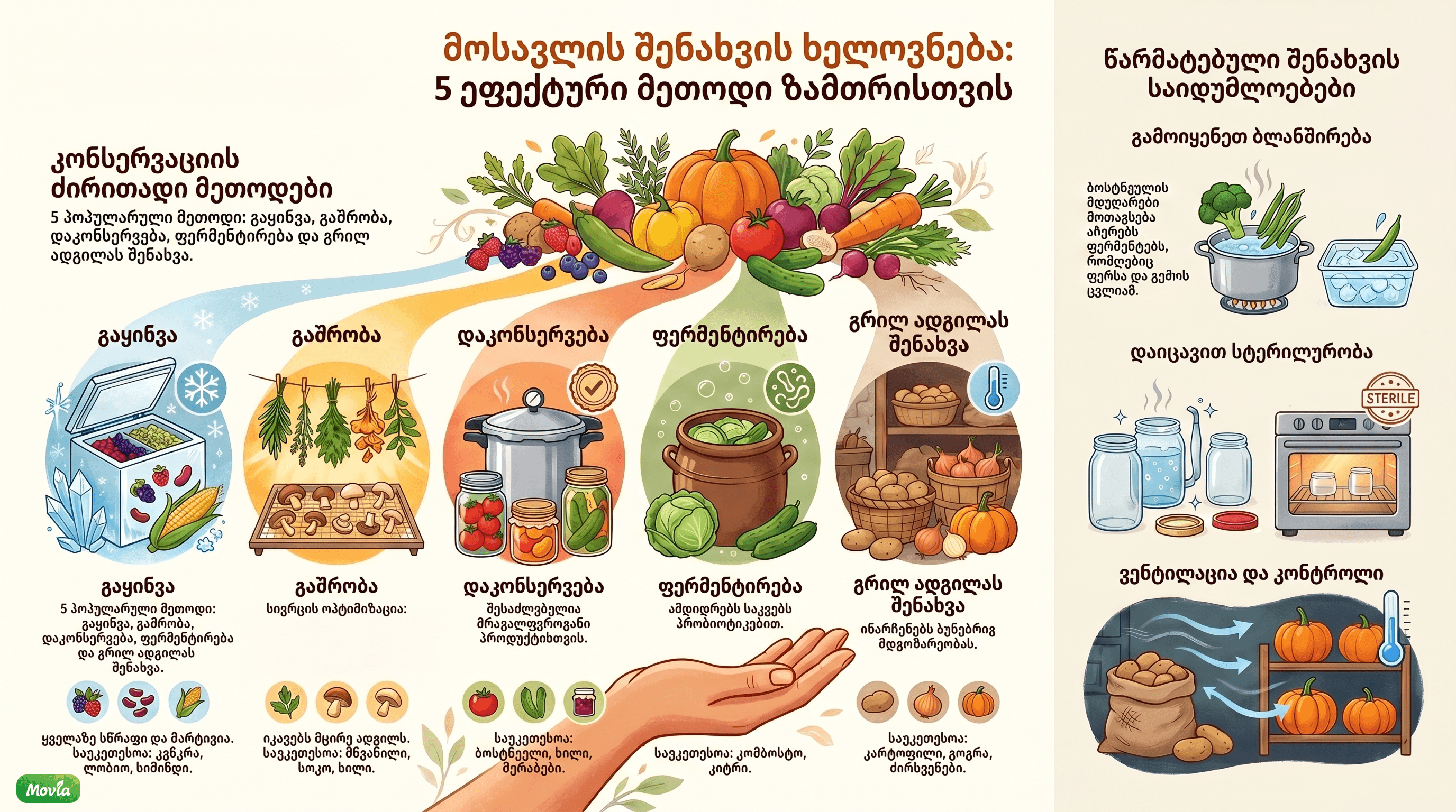 Infographic: The Art of Storing the Harvest
