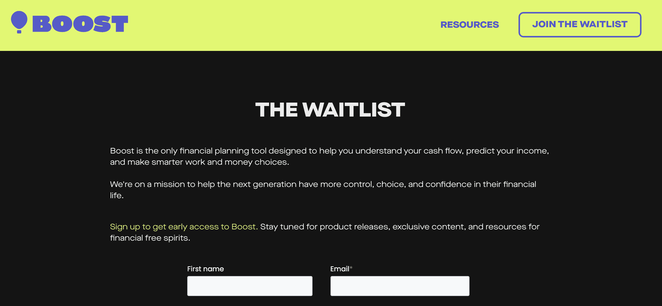 Boost | Join the Waitlist