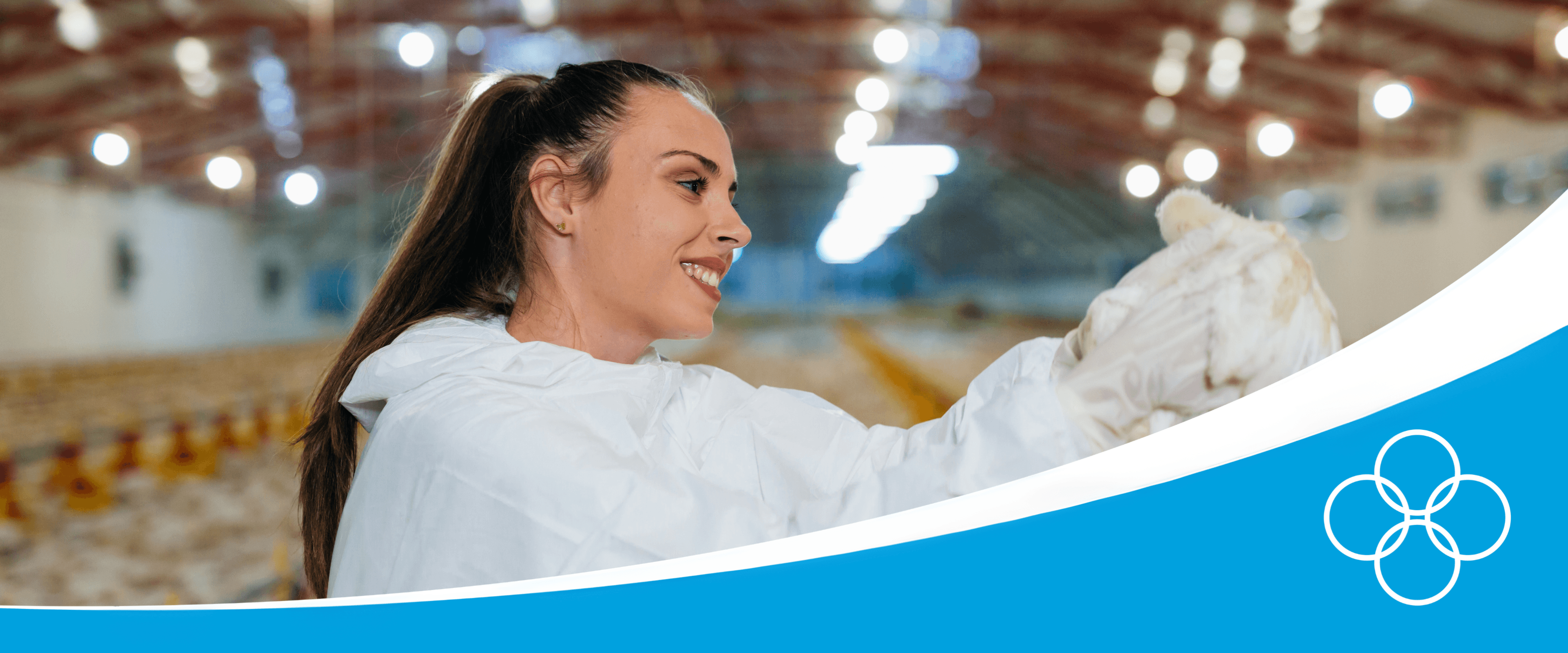 Champrix advisor holding a broiler