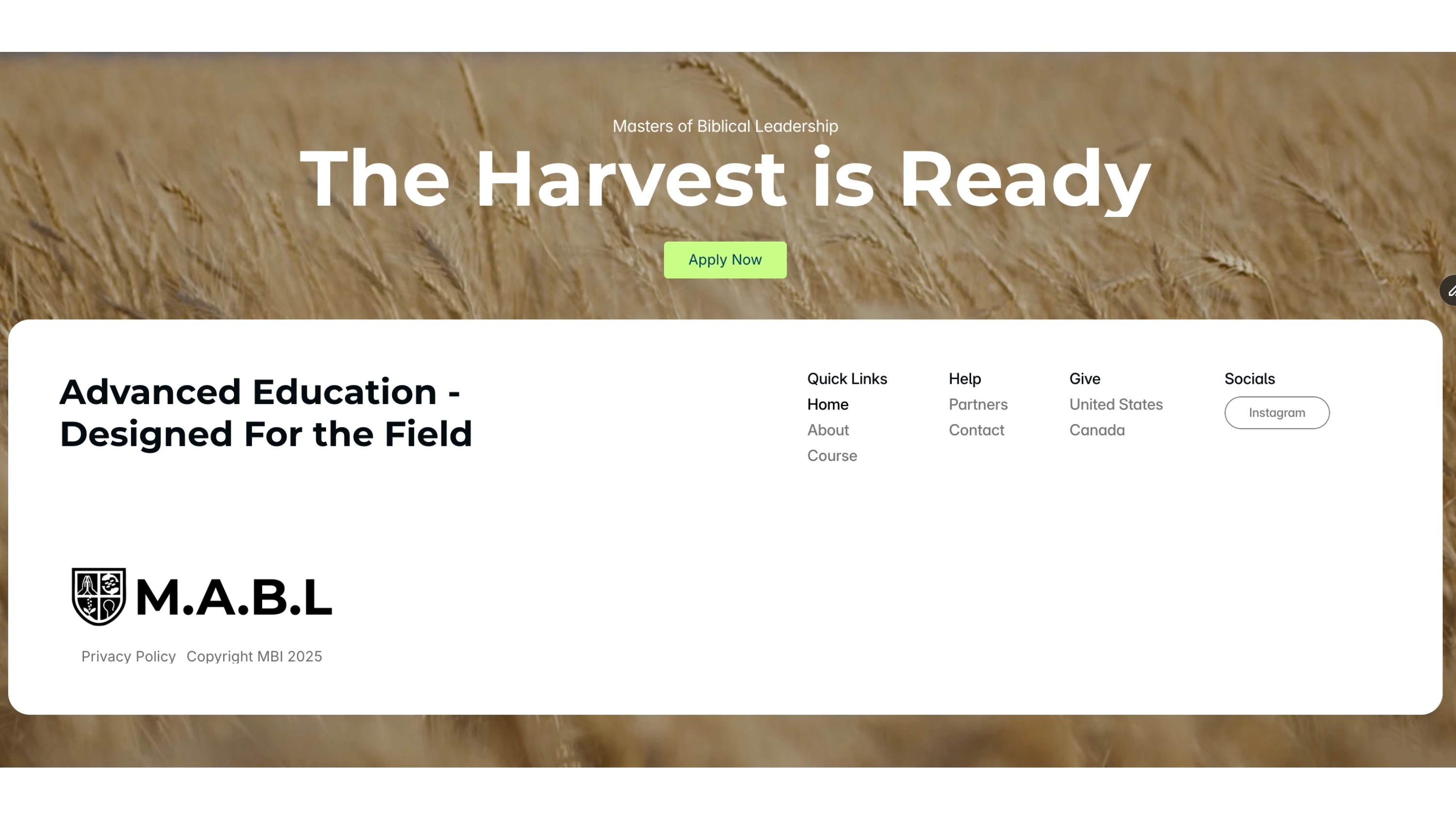 Visual from client project