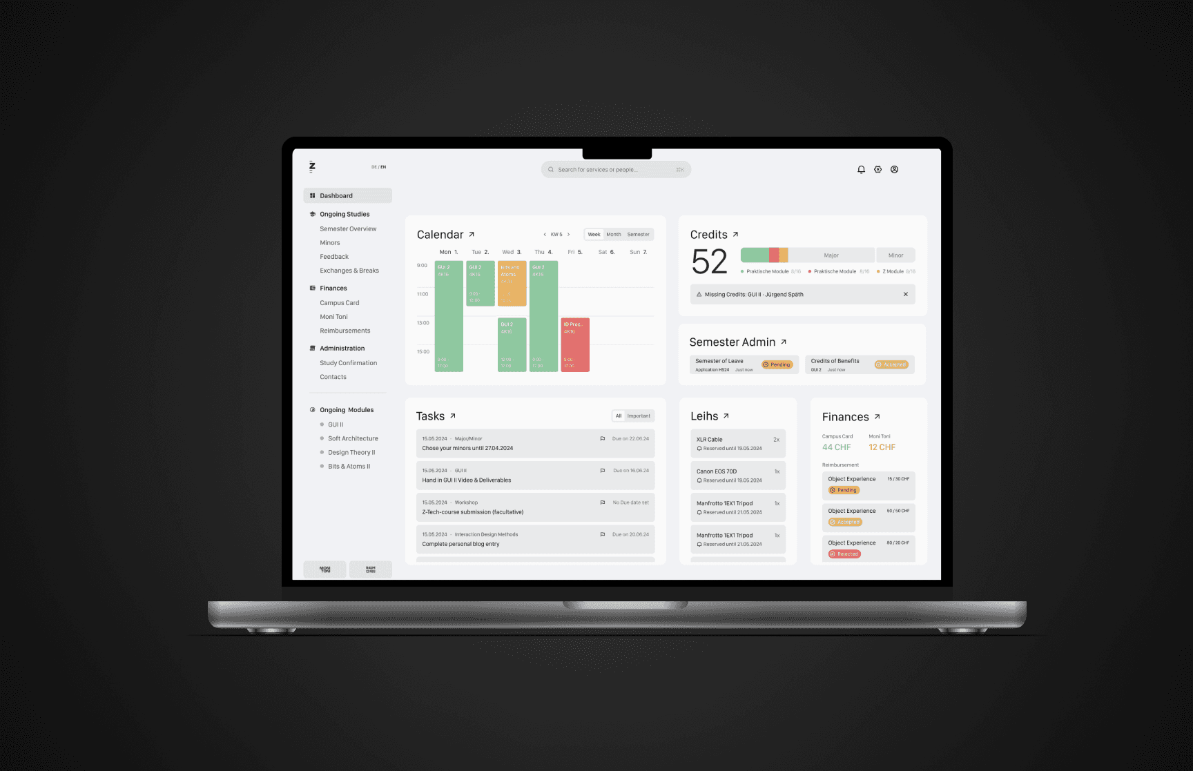 A mockup for a Macbook place on a table for a hair salon website