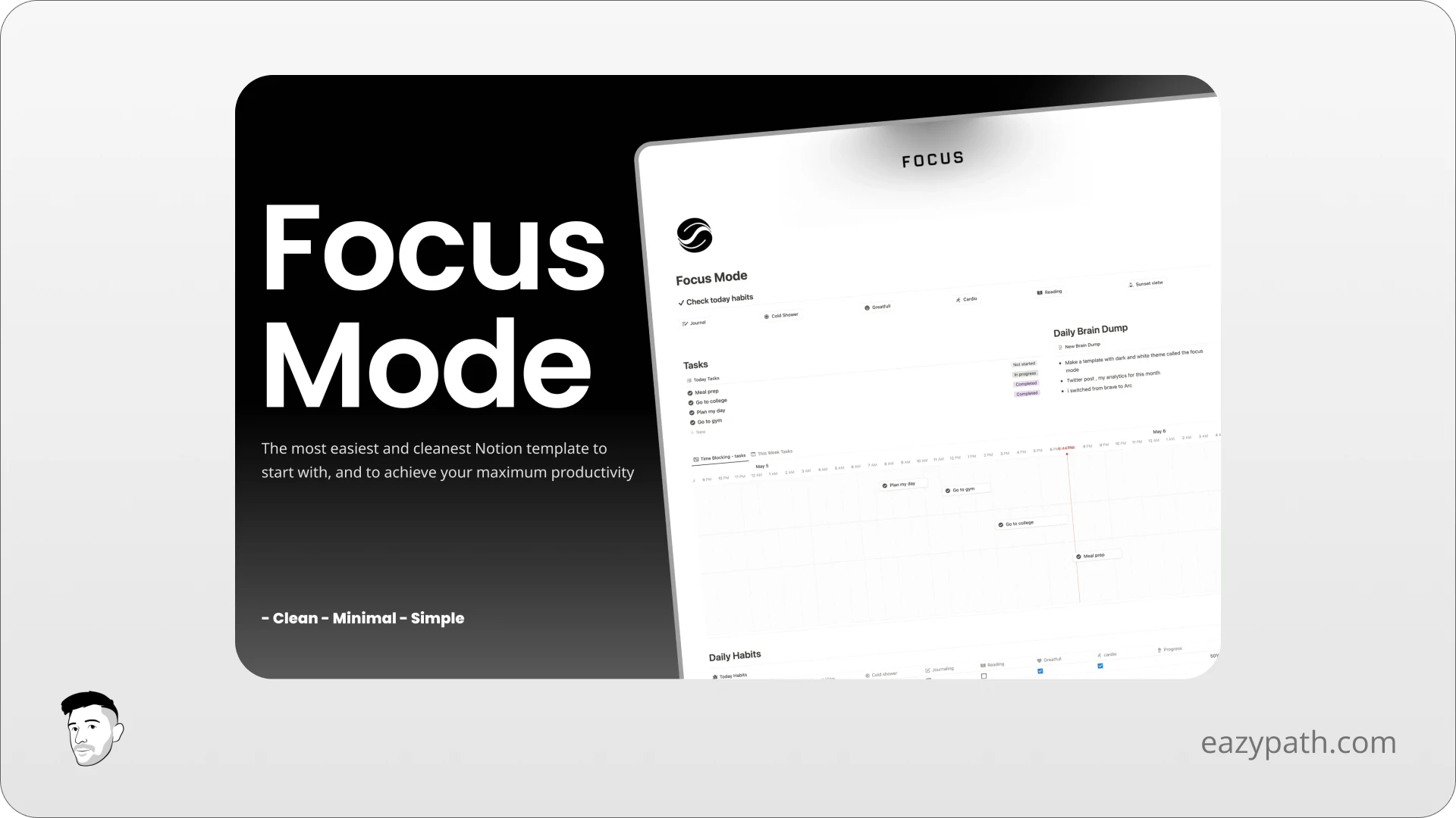 Free Focus Mode Notion Template