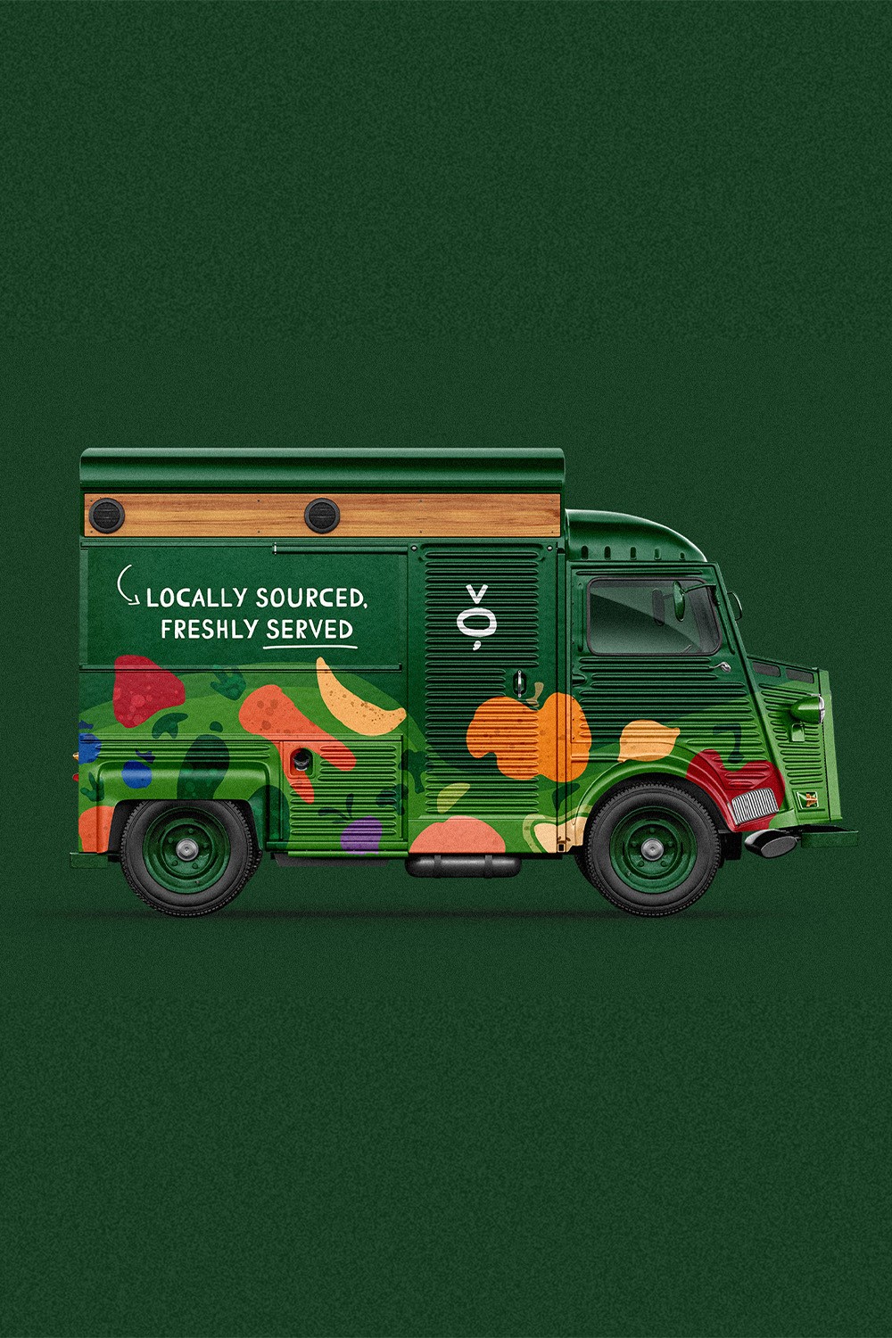 'locally sourced, freshly served' food truck