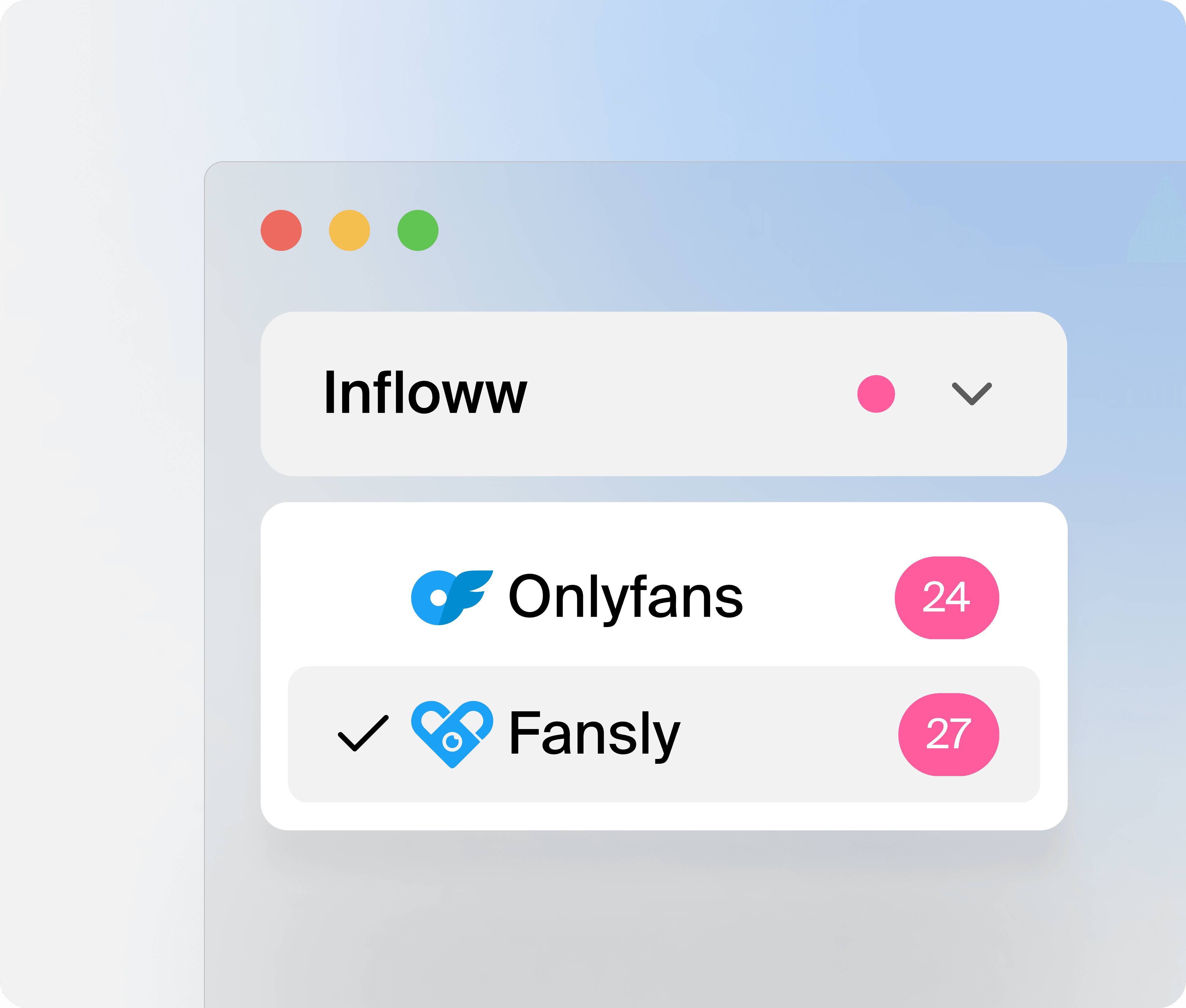 Manage all your Fansly creators with Infloww