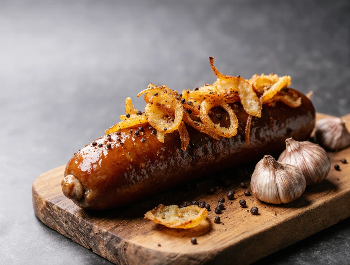 Kiełbasa gruba z grilla.