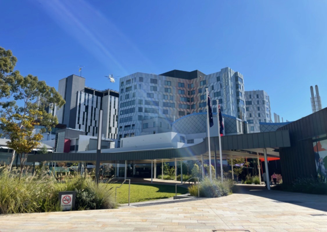 The Children's Hospital at Westmead today — caption/credit to confirm with Nev.