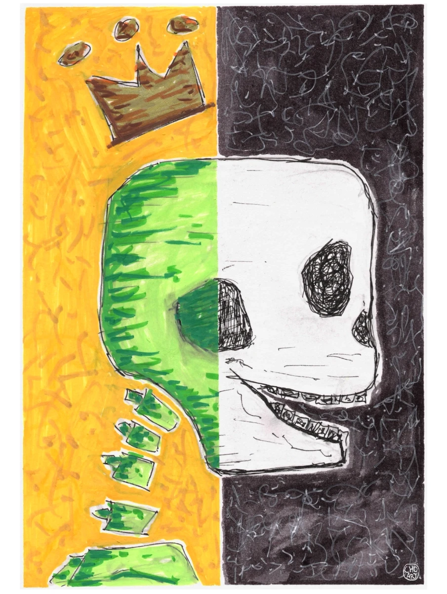 A Painting of a Skull king
