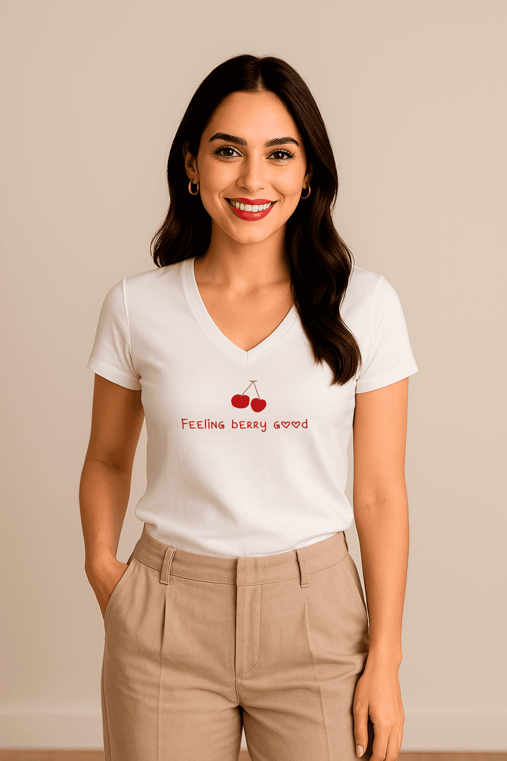 Woman in black jacket