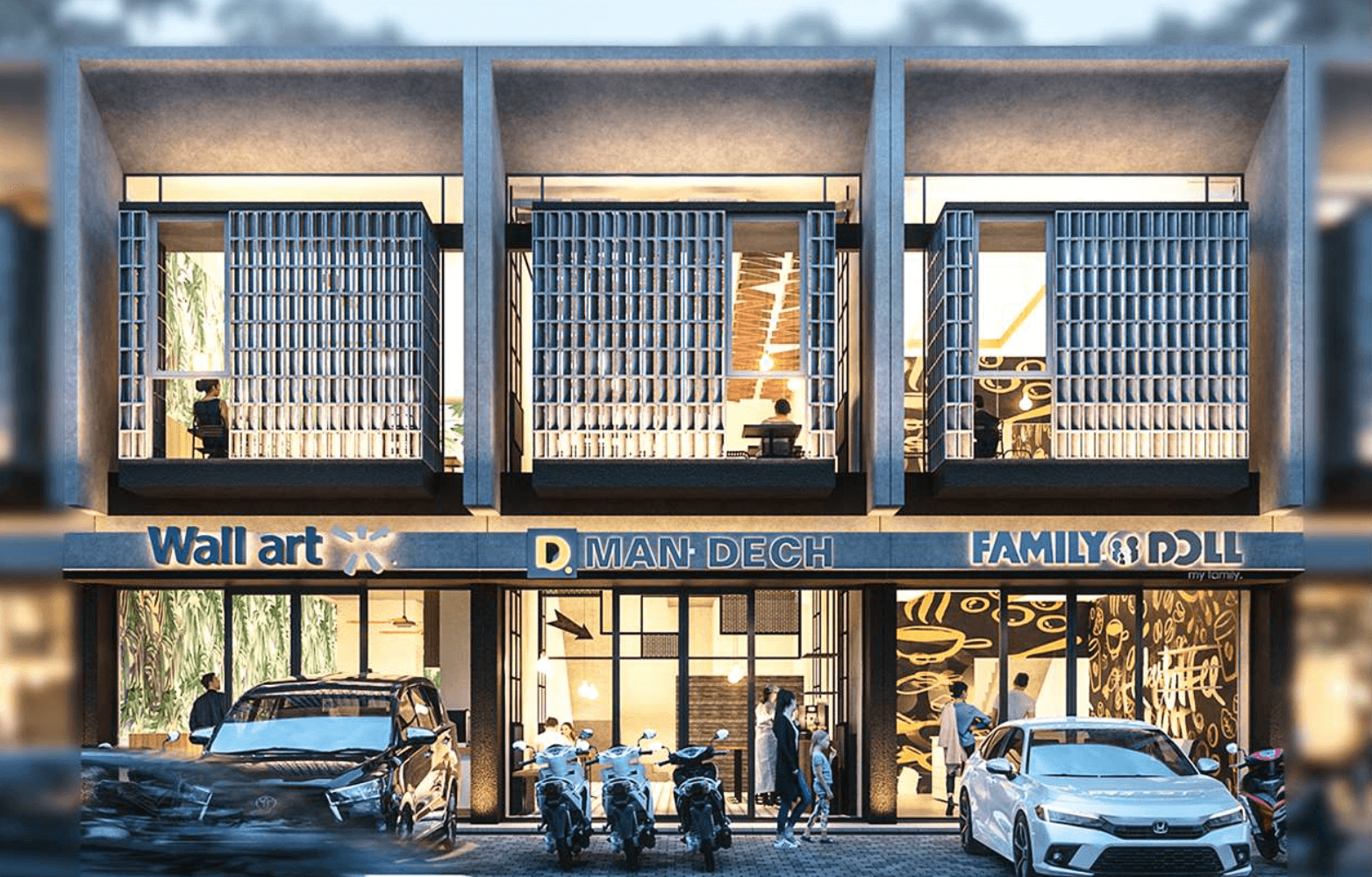 a man holding his hand out